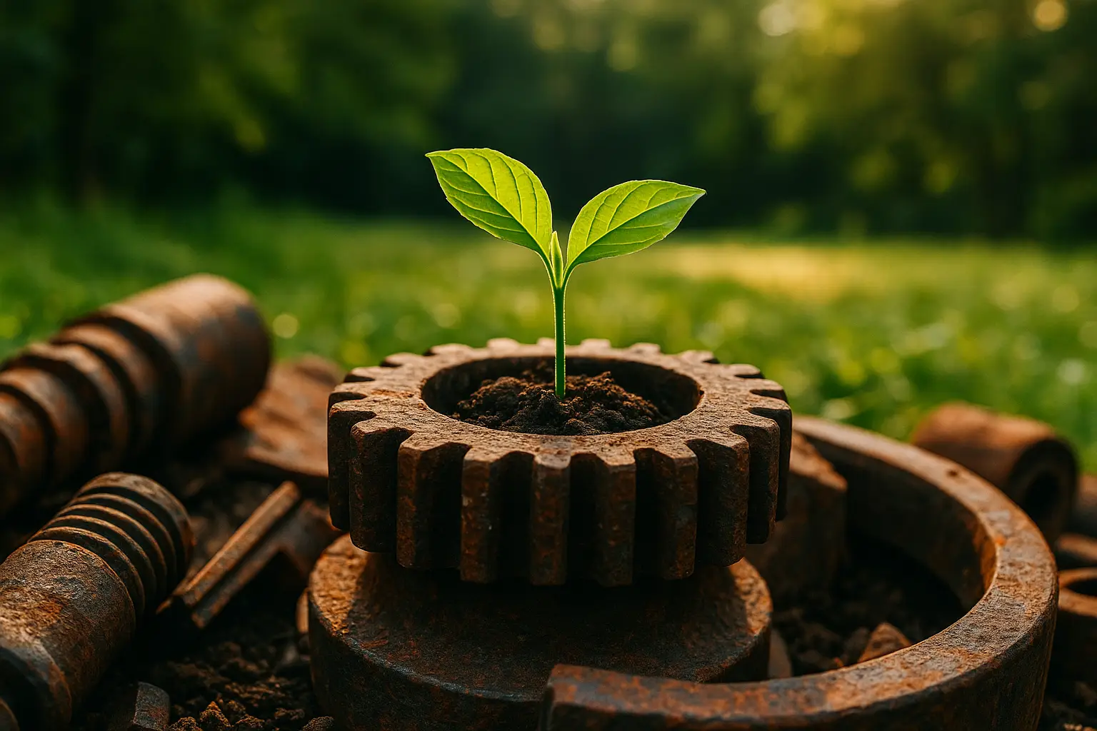 ラス張りオフィスで打合せをするビジネスパーソン