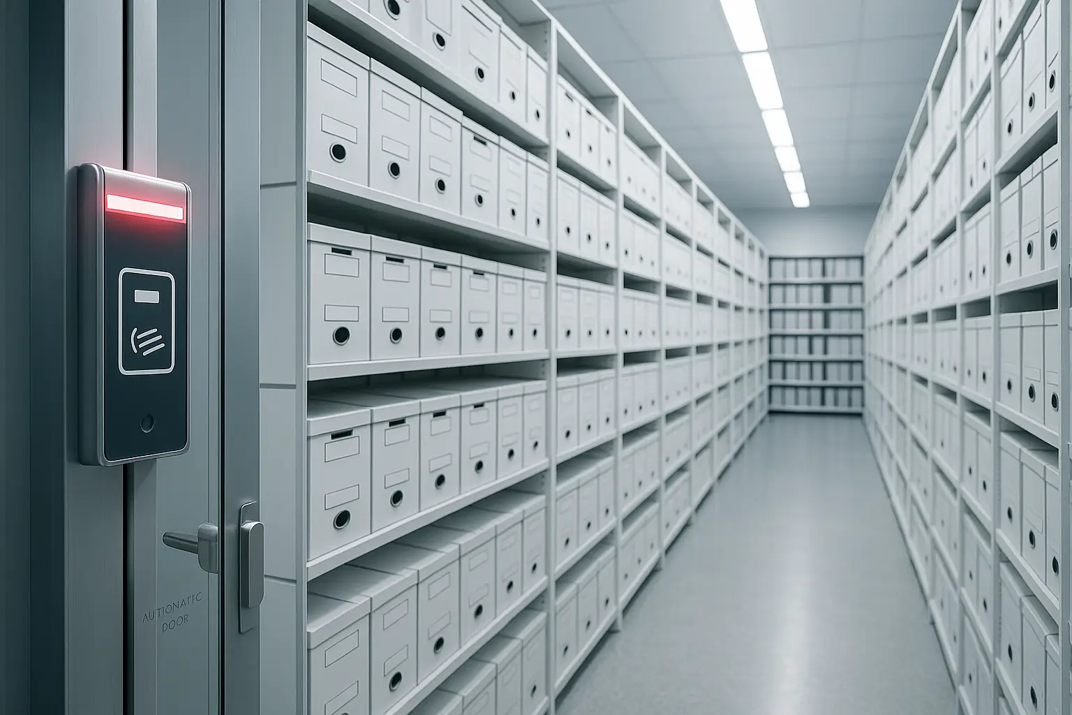 書類と鍵のクローズアップ（情報保護のイメージ）